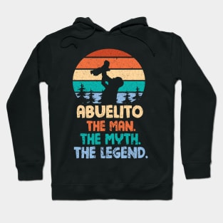 Abuelito The Man The Myth The Legend Happy Parent Father Independence July 4th Summer Day Vintage Hoodie